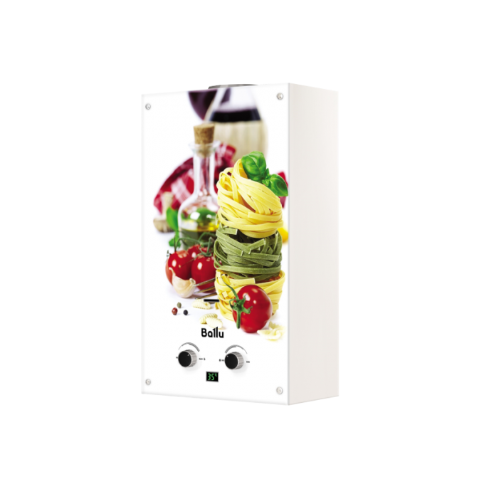 GWH 10 Fiery Glass Pasta Колонка газовая BALLU 55 мм GWH-10-FIERY-GLASS-PASTA